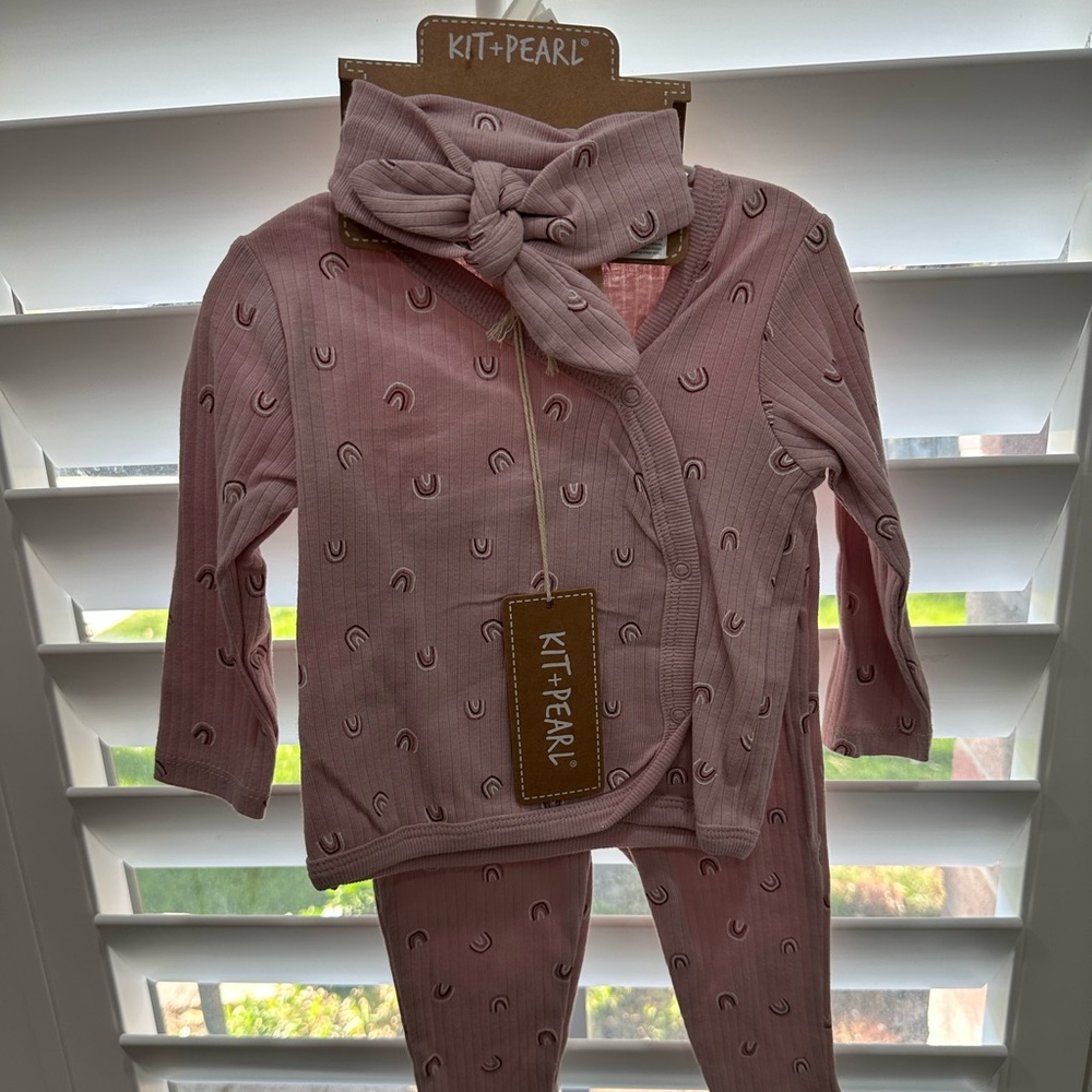 kit + pearl baby 3 piece set